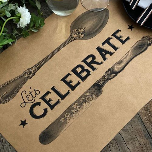 Holidaypacfactory custom kraft paper placemats for cafes product image 4