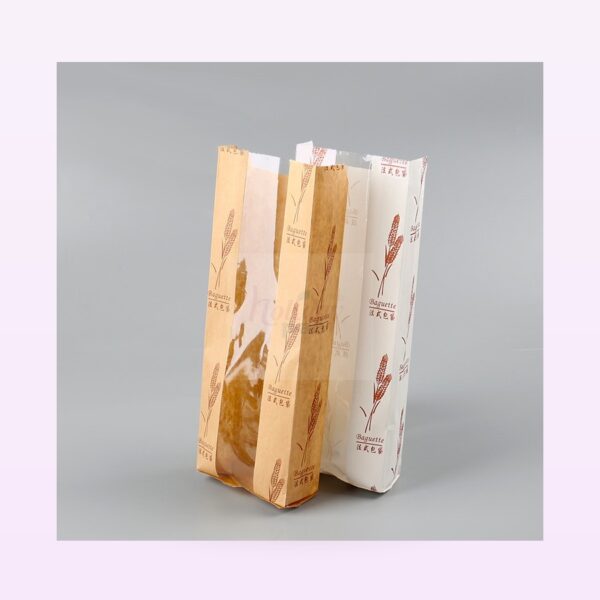 Holidaypacfactory greaseproof baguette paper bags full bleed pale purple product image 3