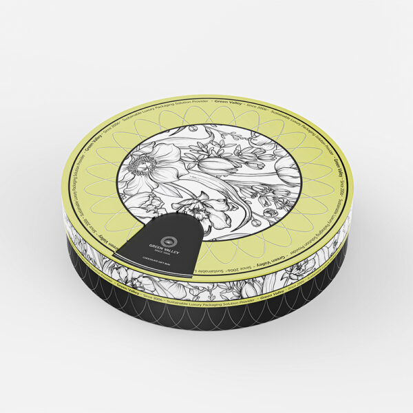 Holidaypacfactory floral pattern chocolate round box packaging product image 3