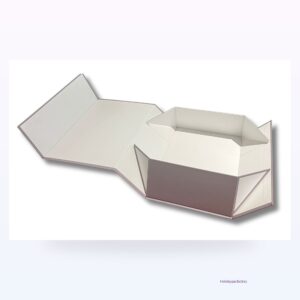 Holidaypacfactory gray magnetic folding paper gift box product photo 1