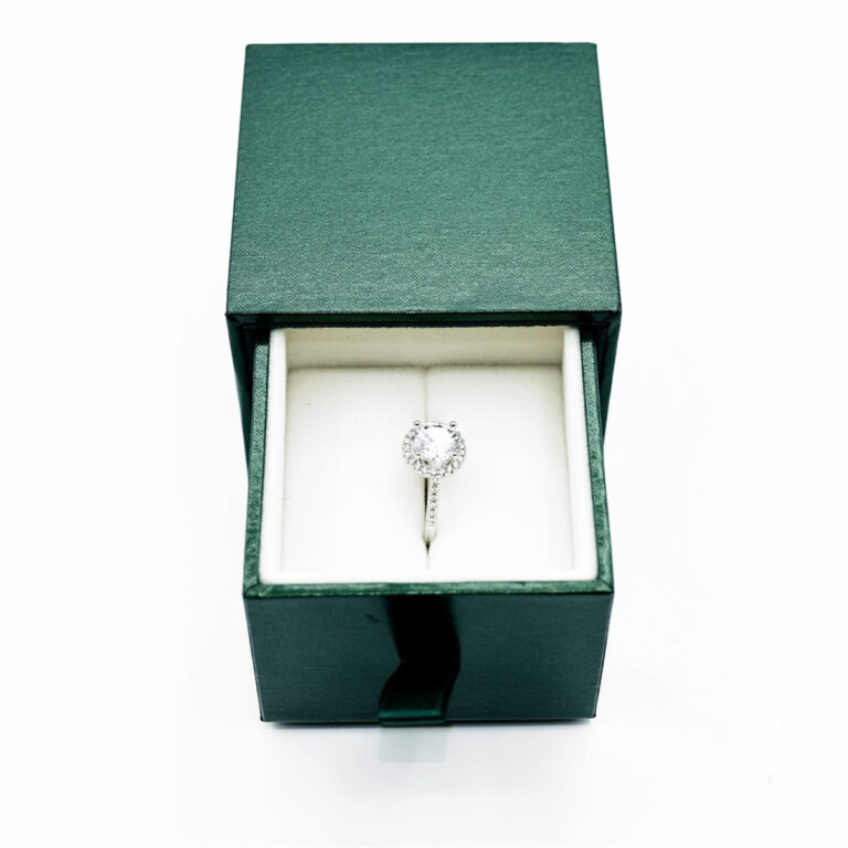 Holidaypacfactory green slide out ring box packaging main product view