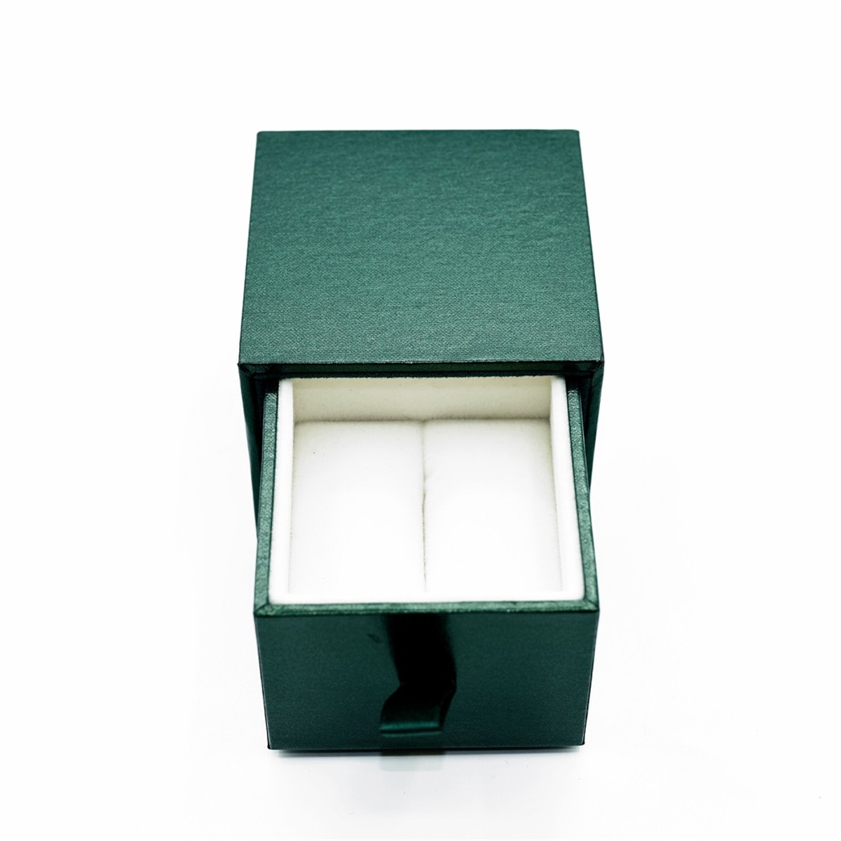 Holidaypacfactory green slide out ring box packaging interior support
