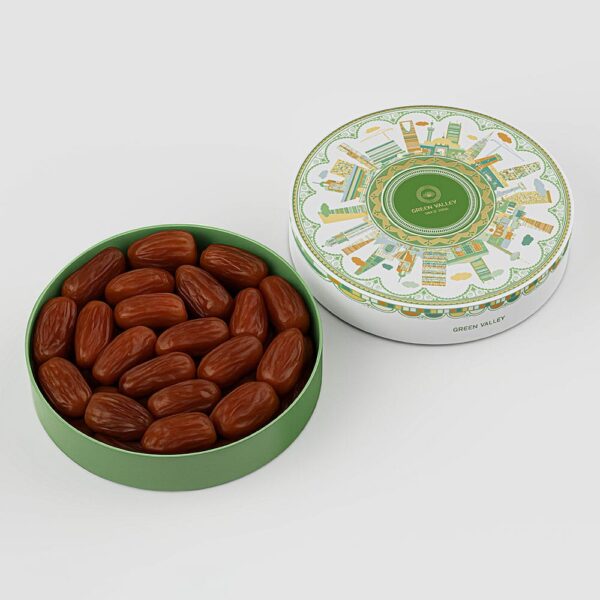 Holidaypacfactory green round chocolate gift box packaging product image 4
