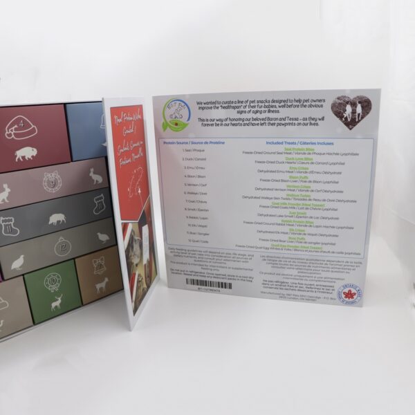 Holidaypacfactory pet gift Christmas advent calendar box full canvas product image 4