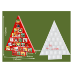 Holidaypacfactory Christmas tree shape 24 day advent calendar blind box uniform main gallery image 3