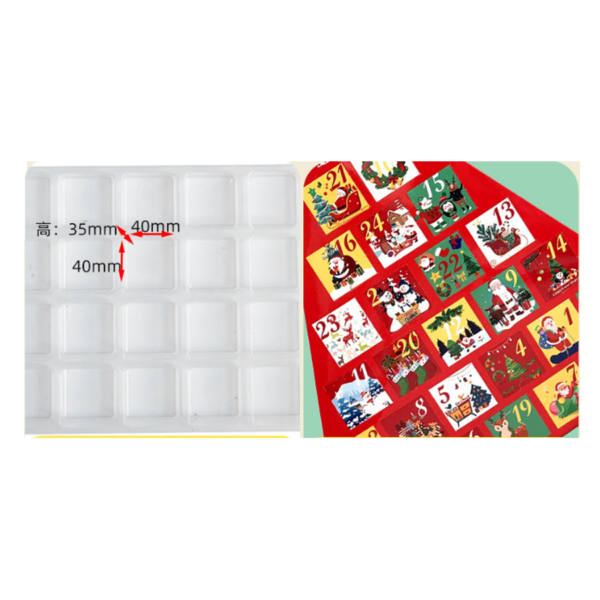 Holidaypacfactory Christmas tree shape 24 day advent calendar blind box uniform main gallery image 6