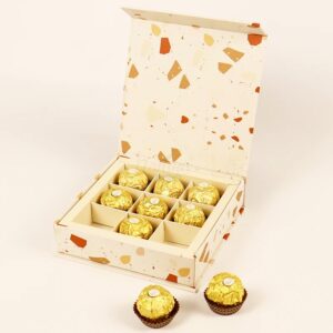 Holidaypacfactory Custom Chocolate Packaging Boxes for Candy and Gift Sets realistic full frame packaging main image