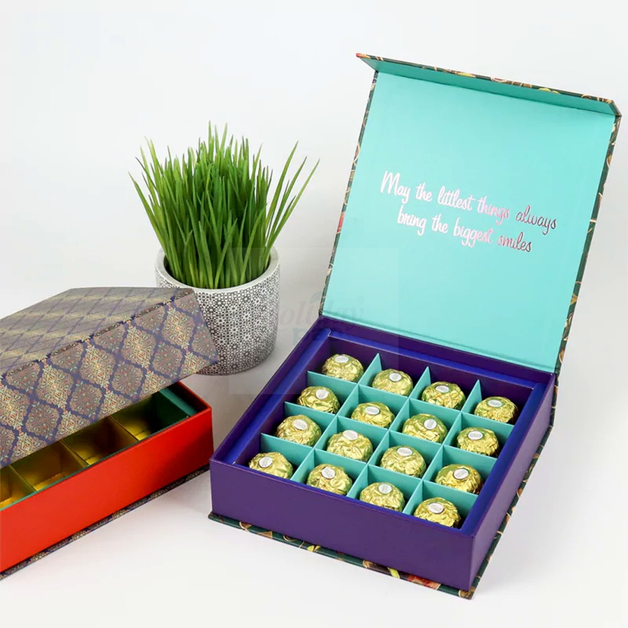Holidaypacfactory Custom Valentine's Chocolate Gift Boxes with Printed Inserts related packaging product