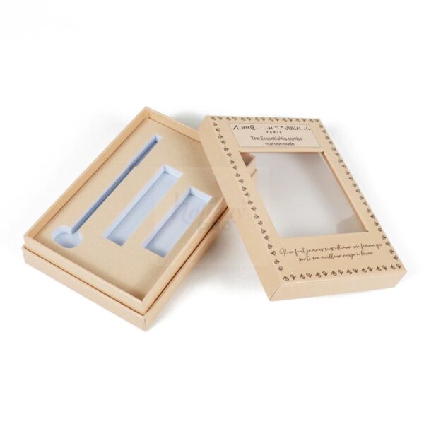 Holidaypacfactory Custom Lipstick and Lip Gloss Packaging Box with EVA Insert realistic full frame packaging main image