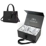 Holidaypacfactory Custom Logo Printed recycled cardboard magnetic handbag packaging boxes for Apparel Packaging realistic full frame packaging main image