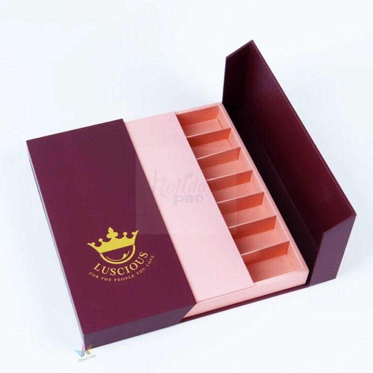 Holidaypacfactory Custom Magnetic Truffle Gift Box Packaging realistic full frame packaging main image