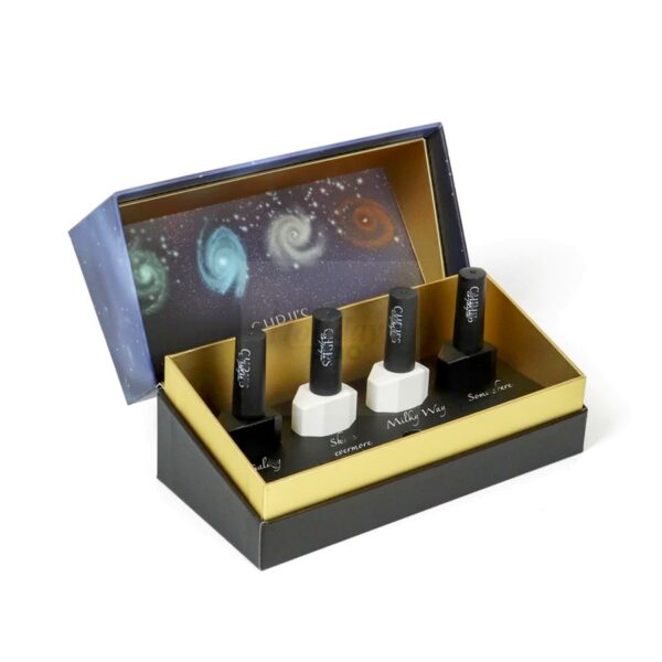 Holidaypacfactory Custom Nail Polish Set Packaging Box with Beauty Gift Insert realistic full frame packaging main image