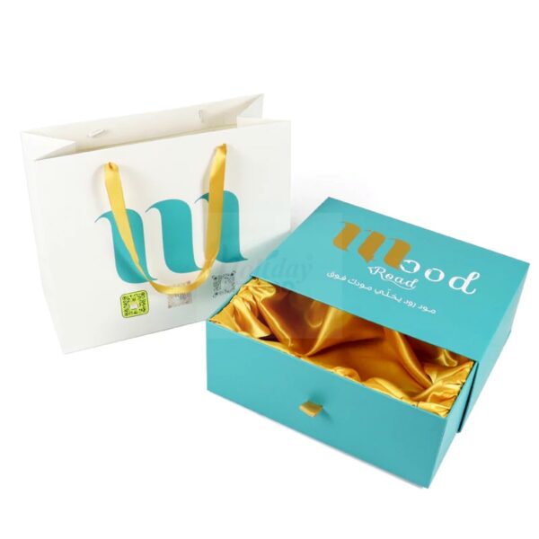 Holidaypacfactory Custom printed apparel packaging boxes with logo drawer packaging box for Apparel Packaging realistic full frame packaging main image