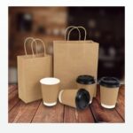 Holidaypacfactory Custom Printed Kraft Takeaway Paper Bags for Restaurant Branding product image 3