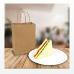 Holidaypacfactory Custom Printed Kraft Takeaway Paper Bags for Restaurant Branding product image 4