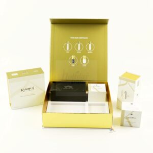 Holidaypacfactory Custom Skincare Packaging Box for Beauty Product Sets realistic full frame packaging main image