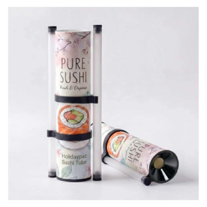Holidaypacfactory custom sushi push pop tube packaging uniform gallery image 2