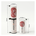 Holidaypacfactory custom sushi push pop tube packaging uniform gallery image 3