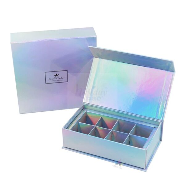 Holidaypacfactory Custom Valentine's Chocolate Gift Boxes with Inserts realistic full frame packaging main image