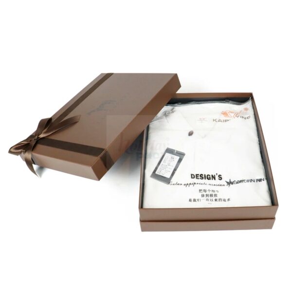 Holidaypacfactory Custom Wholesale Gift Box Clothes T Shirt Packaging Boxes for Apparel Packaging realistic full frame packaging main image