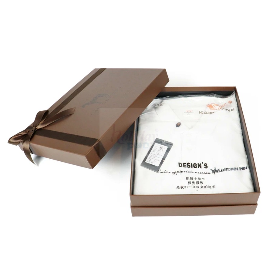 Holidaypacfactory Custom Wholesale Gift Box Clothes T Shirt Packaging Boxes for Apparel Packaging related packaging product