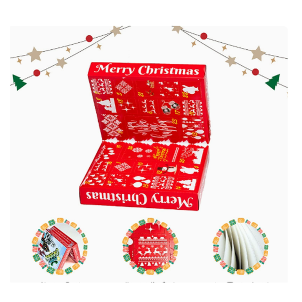 Holidaypacfactory double-side folding flip cover Christmas advent calendar blind box uniform gallery image 4