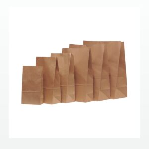 Holidaypacfactory Flat Bottom Kraft Lunch Bags for Meal Prep and Sandwich Takeaway product image 1