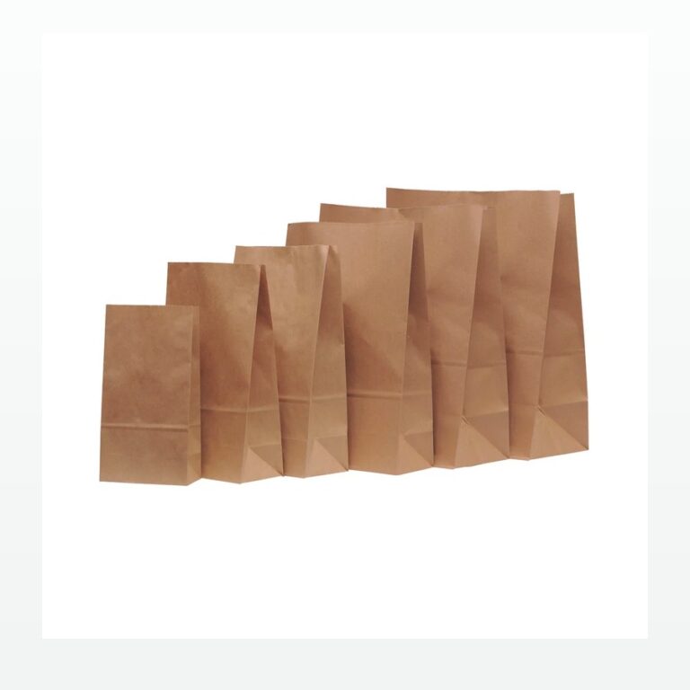 Holidaypacfactory Flat Bottom Kraft Lunch Bags for Meal Prep and Sandwich Takeaway product image 1