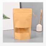 Holidaypacfactory Kraft Window Paper Pouch Bags for Cookies Nuts and Snack Takeaway product image 3