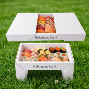 Holidaypacfactory light custom picnic sushi box fixed size die cut product image 2
