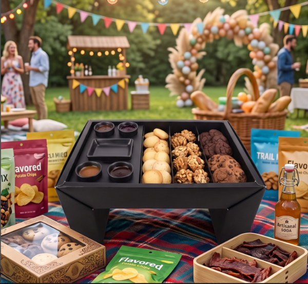 Holidaypacfactory light custom picnic sushi box fixed size die cut product image 4