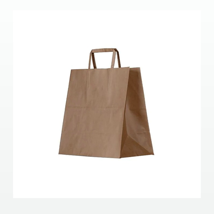 Holidaypacfactory holidaypac factory restaurant takeaway paper bags for foodservice buyers recyclable kraft cafe shopping bag