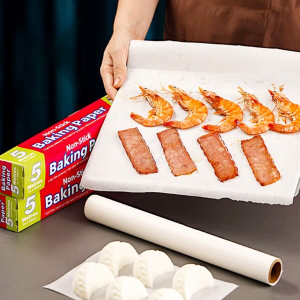 Holidaypacfactory white kraft takeaway tray liner paper for foodservice full bleed product image 3