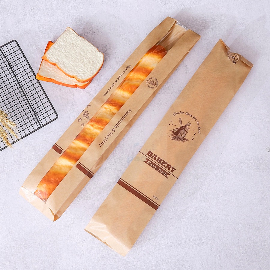 Holidaypacfactory holidaypac factory restaurant takeaway paper bags for foodservice buyers bakery window paper bag