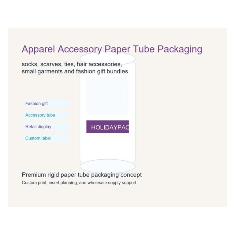 apparel accessory paper tube packaging Holidaypacfactory image 1 for fashion accessories and lifestyle retail