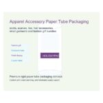 apparel accessory paper tube packaging Holidaypacfactory image 3 for fashion accessories and lifestyle retail