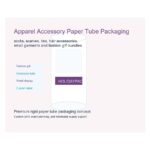 apparel accessory paper tube packaging Holidaypacfactory image 4 for fashion accessories and lifestyle retail