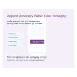 apparel accessory paper tube packaging Holidaypacfactory image 5 for fashion accessories and lifestyle retail