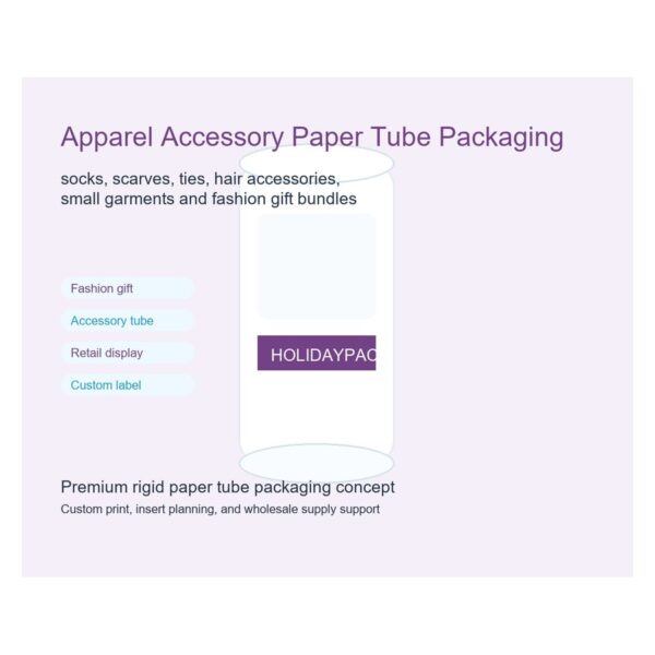 apparel accessory paper tube packaging Holidaypacfactory image 5 for fashion accessories and lifestyle retail