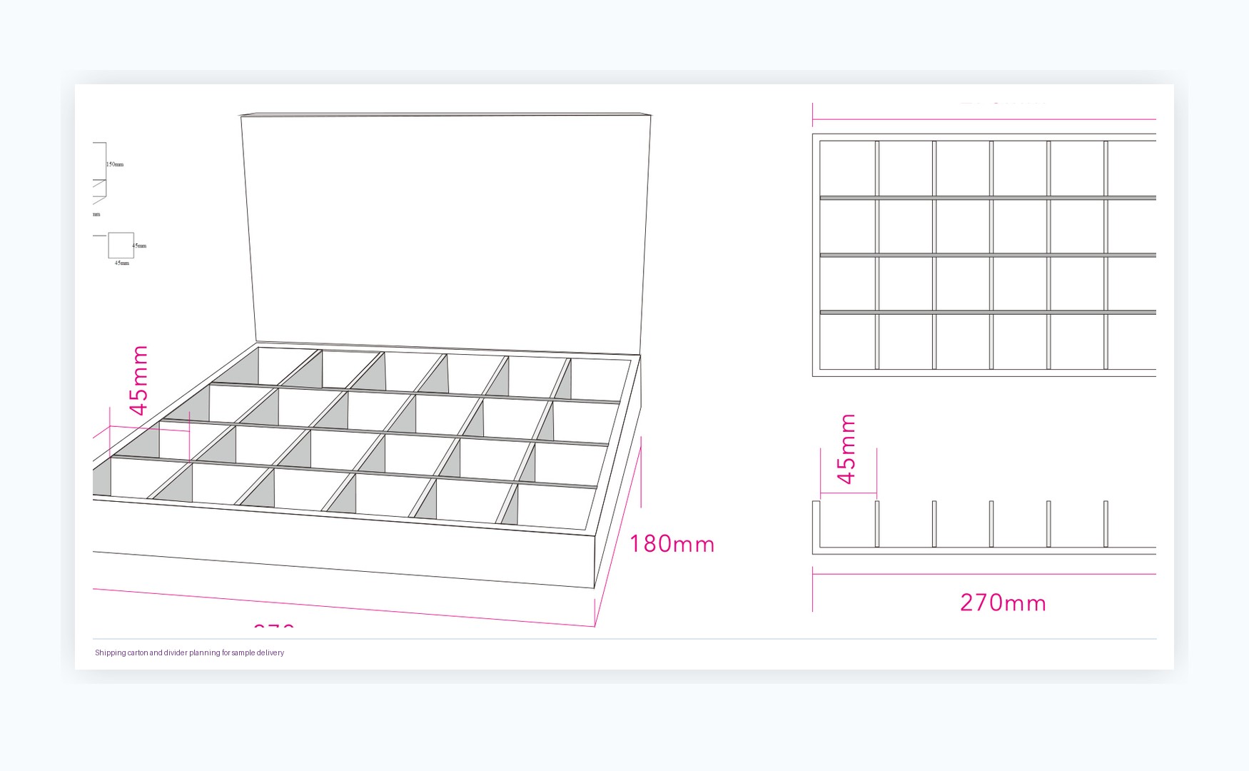 Holidaypacfactory holidaypac factory Australia food display stand case study shipping carton and divider planning for sample delivery