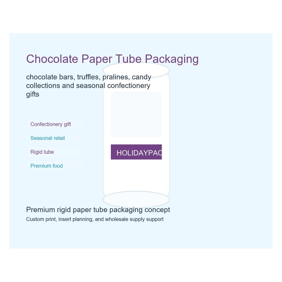 Holidaypacfactory Chocolate Paper Tube Packaging related product