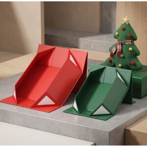 Christmas magnetic folding gift box Holidaypacfactory image 2 for holiday retail, corporate gifting, confectionery, beauty and premium seasonal gift sets