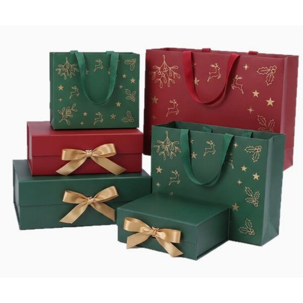 Christmas magnetic folding gift box Holidaypacfactory image 5 for holiday retail, corporate gifting, confectionery, beauty and premium seasonal gift sets