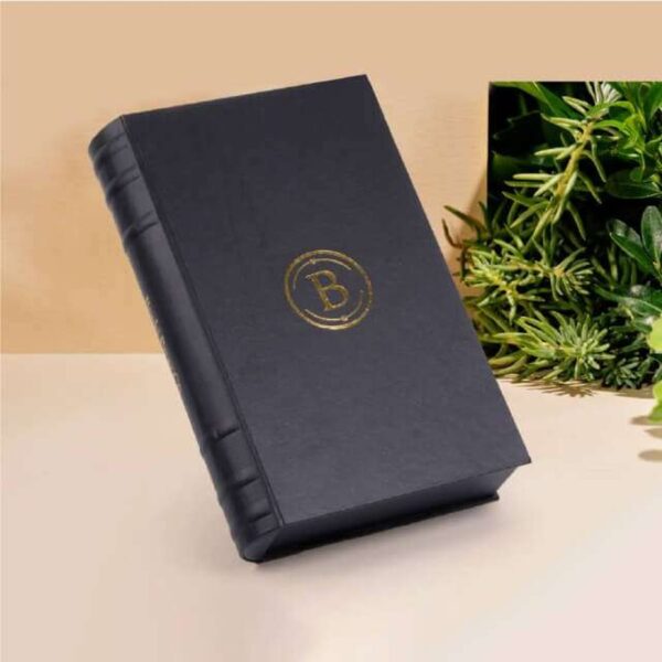 custom book style rigid box Holidaypacfactory image 2 for notebook and pen sets, cosmetics, jewelry, documents, membership cards, game sets and branded corporate gifts