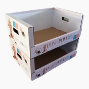 custom counter display box Holidaypacfactory image 2 for cosmetics, snacks, small bottles, accessories, trial products, sample packs, counter displays and retail promotions