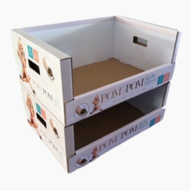 custom counter display box Holidaypacfactory image 1 for cosmetics, snacks, small bottles, accessories, trial products, sample packs, counter displays and retail promotions