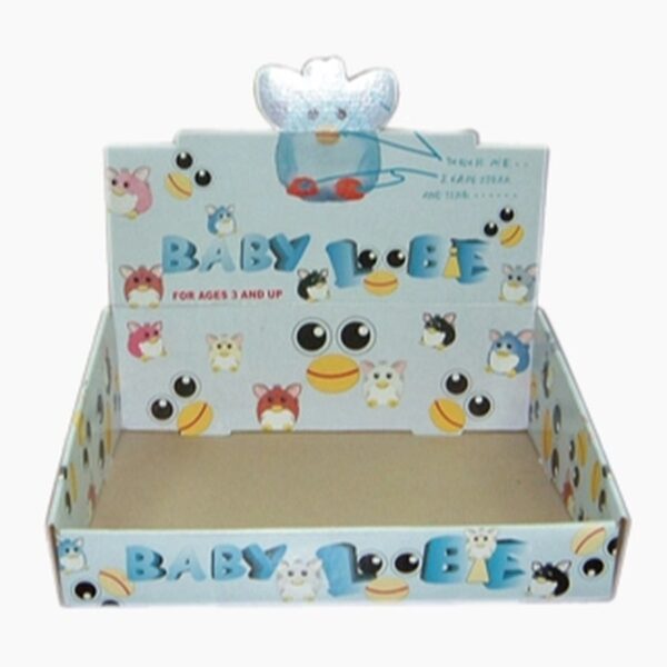 custom counter display box Holidaypacfactory image 4 for cosmetics, snacks, small bottles, accessories, trial products, sample packs, counter displays and retail promotions