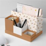 custom desk organizer rigid box Holidaypacfactory image 2 for stationery, pens, samples, jewelry, corporate gifts, welcome kits, office accessories, desk sets and retail organizer products