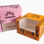 custom food paper box with clear window Holidaypacfactory image 2 for cakes, pastries, cookies, desserts, takeaway food, bakery gifts, chocolate packs and visible food retail packaging