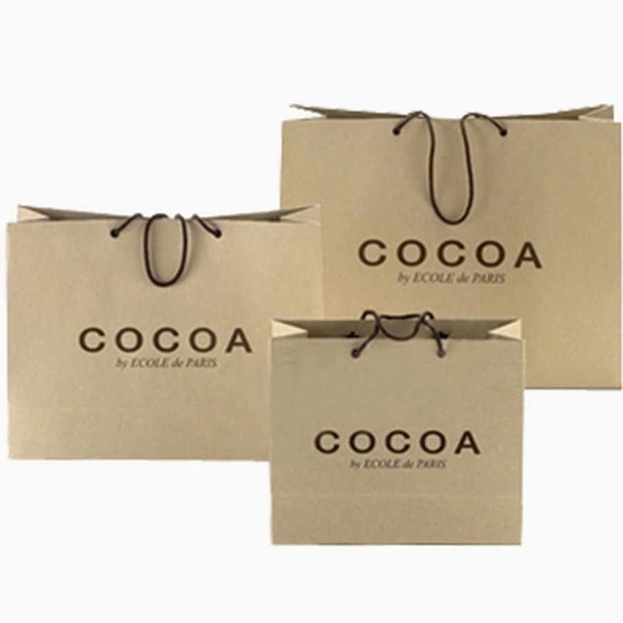 custom kraft paper bag with handles Holidaypacfactory related product